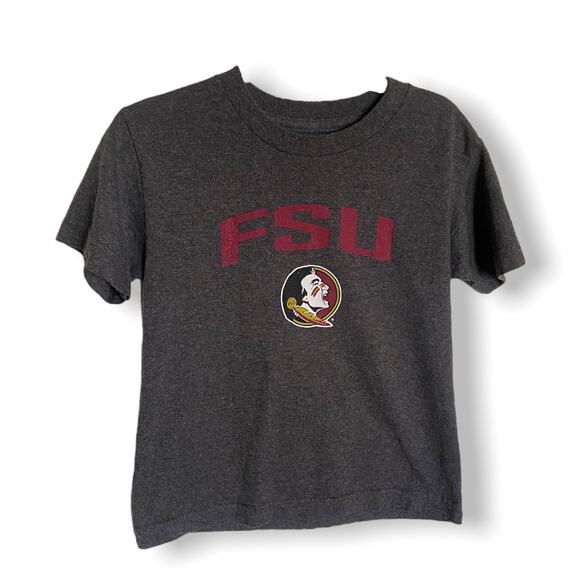 Florida State Seminoles Unisex Kids Tee Size Medium 5 6 FSU Gray Shirt T-Shirt - Picture 1 of 4
